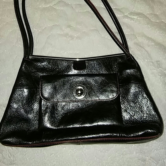 Black  Wilson's Leather purse with matching wallet - Picture 6 of 7